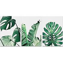 Amazon.co.jp: 緑葉 アートパネル 北欧 植物 絵画 グリーン植 緑
